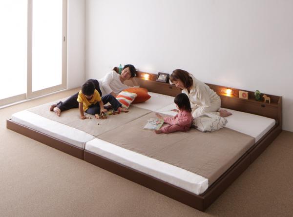 連結ベッド【ジョイント ジョイ】日本製ボンネルコイルマットレス付き
