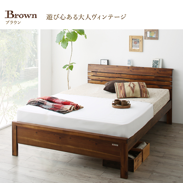 快適ベッド生活 - 【シーモス】Cimos 棚・コンセント付き 高さ調整ベッド