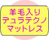 羊毛入りデュラテクノマットレス付き