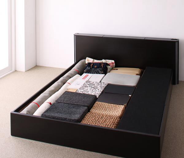 快適ベッド生活 - クイーンサイズの大容量収納ベッド【Grandsol ...