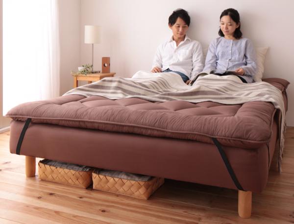 快適ベッド生活 - 分割式マットレスベッド ボンネルコイル 脚30cm