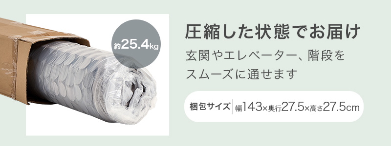 【ポケットコイルマットレス】梱包仕様