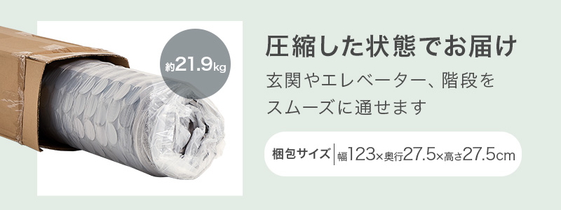 【ポケットコイルマットレス】梱包仕様