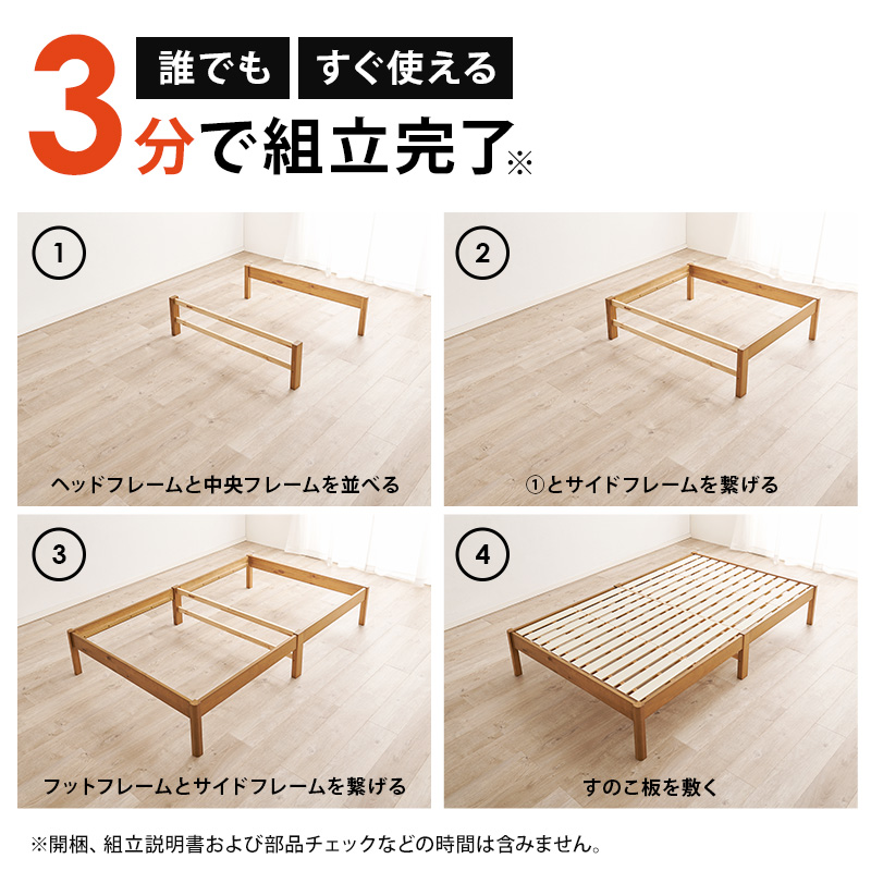 3分で組立亜完了 簡単組み立ての4つの手順