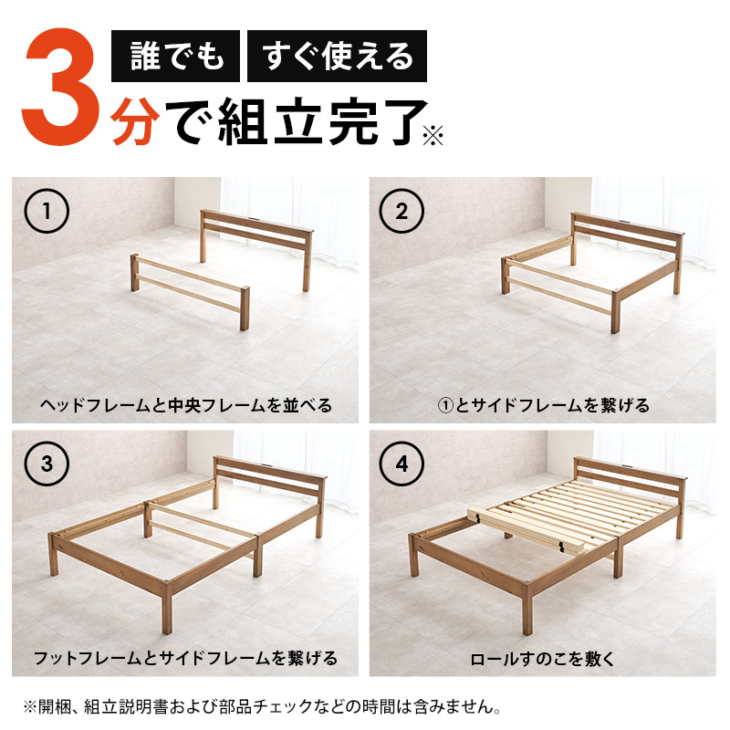 3分で組立完了！ 4つのステップ