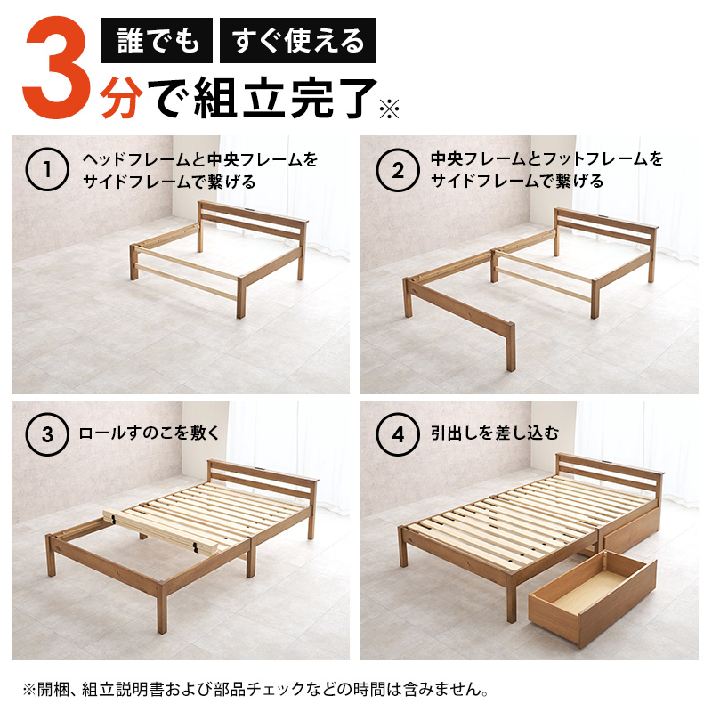 3分で組立完了！ 4つのステップ