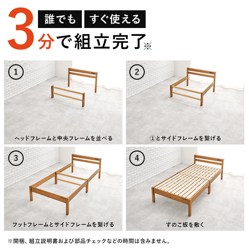 3分で組立亜完了 簡単組み立ての4つの手順