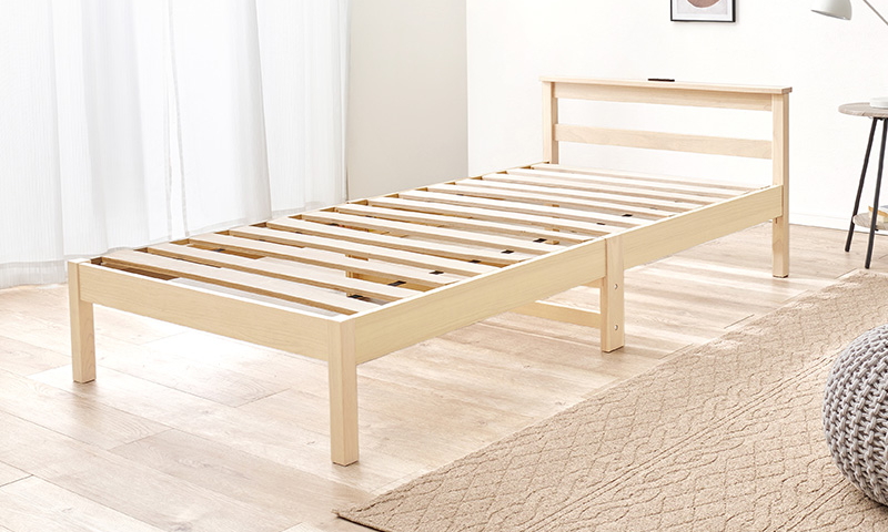 【組立簡単 すのこベッド】カラー:ナチュラル