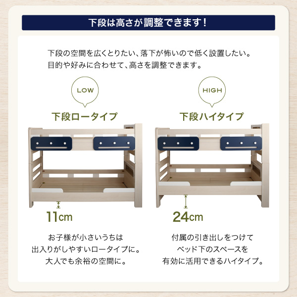 2台のベッドとしても使えるので、ながく使用できます。